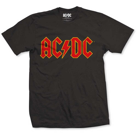AC/DC: red logo t-shirt M