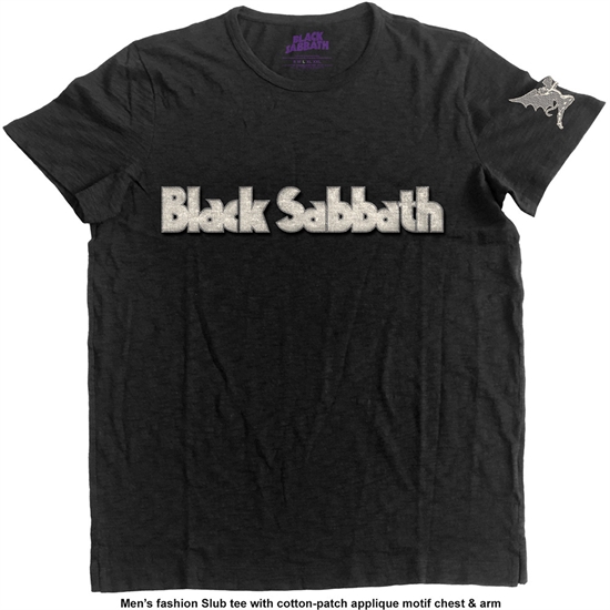 Black Sabbath: Logo & Demon T-shirt XL