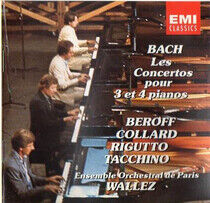 Michel B roff/Jean-Philippe Co - Bach: Concertos For 3 & 4 Pian - CD