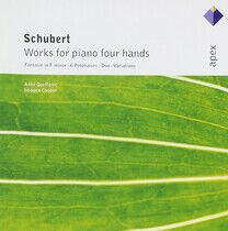 Anne Queff lec & Imogen Cooper - Schubert : Works for piano fou - CD