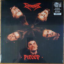 Dismember - Pieces (red/black split) - LP VINYL