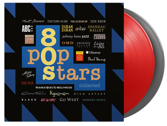 V/A - 80s Pop Stars Collected (Limited Rød og Sølv Vinyl)