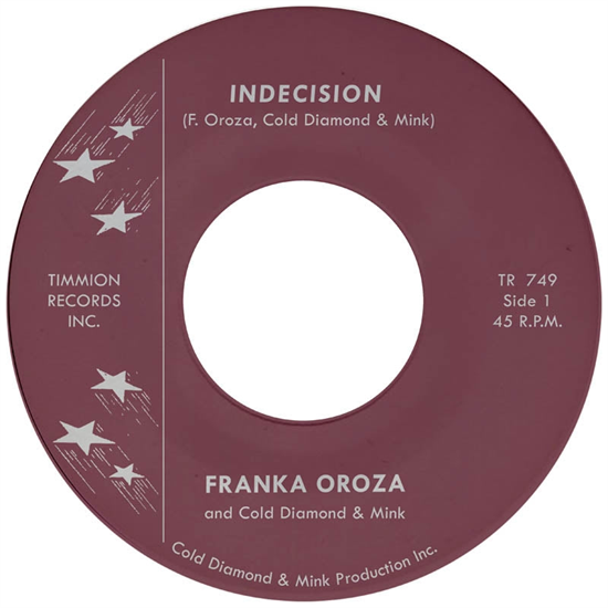 FRANKA OROZA & COLD DIAMOND & MINK - INDECISION (LTD TRANSPARENT VIOLET VINYL) (Vinyl)