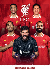 LIVERPOOL FC 2025 A3 CALENDAR