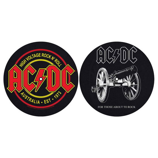 AC/DC Turntable Slipmat Set: For Those About To Rock / High Voltage