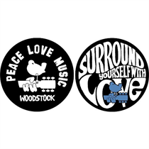 Woodstock Turntable Slipmat Set: Peace Love Music (Retail Pack)