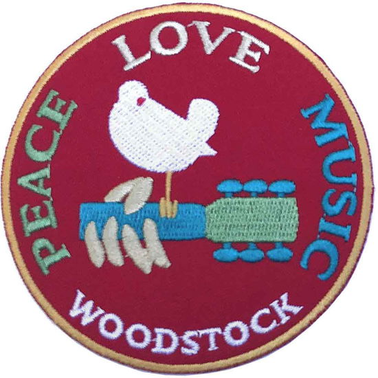 Woodstock Woven Patch: Peace, Love, Music (Standard)