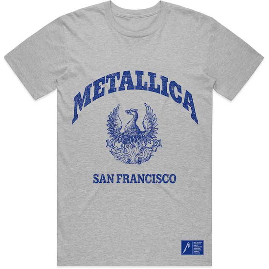 Metallica: College Crest (Grey - Unisex edition)