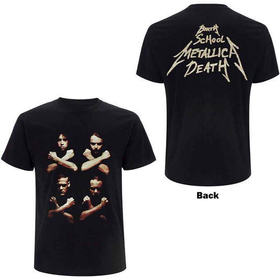 Metallica: Metallica Unisex T-Shirt: Birth Death Crossed Arms (Back Print)