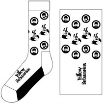 The Beatles Unisex Ankle Socks: Band & Meanies Monochrome (Str 40-45)
