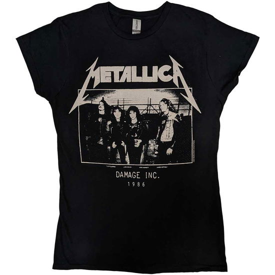 Metallica - Ladies T-Shirt: Masters of Puppets Photo Damage Inc Tour (Black Edition)