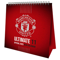 Manchester United Fc - 2025 Desk Easel Calendar