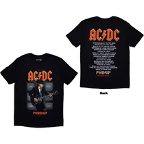 AC/DC Unisex T-Shirt: Angus Soundwall PWR-UP EU Tour '24 (Back Print & Ex-Tour)