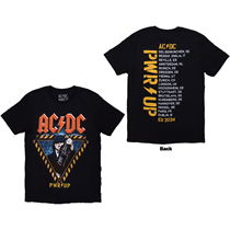 AC/DC Unisex T-Shirt: Angus Triangle PWR-UP EU Tour '26 (Back Print & Ex-Tour)