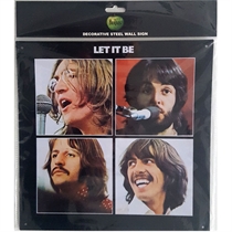 The Beatles - Steel Wall Sign - Let It Be Album Cover