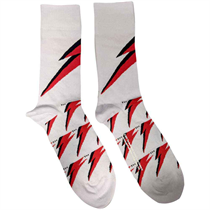 David Bowie Unisex Ankle Socks: Flash (Str 40-45)