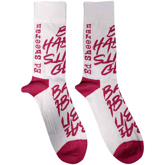 Ed Sheeran Unisex Ankle Socks: Bad Habits (Str 40-45)