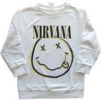 Nirvana Kids Sweatshirt: Inverse Happy Face (7-8 Years)