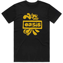 Oasis Unisex T-Shirt: Drawn Logo (Black)