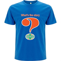 Oasis Unisex T-Shirt: Question Mark (Blue)