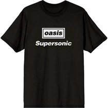 Oasis Unisex T-Shirt: Supersonic Title (Black)