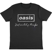 Oasis: Unisex T-Shirt: Definitely Maybe Distressed Text Logo