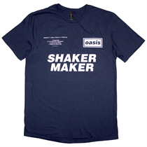 Oasis Unisex T-Shirt: Shakermaker Tracklisting (BLÅ)