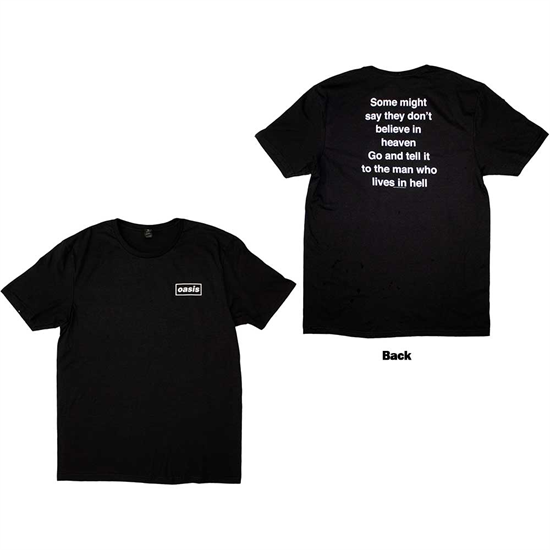 Oasis Unisex T-Shirt: Some Might Say Lyric (Back Print)