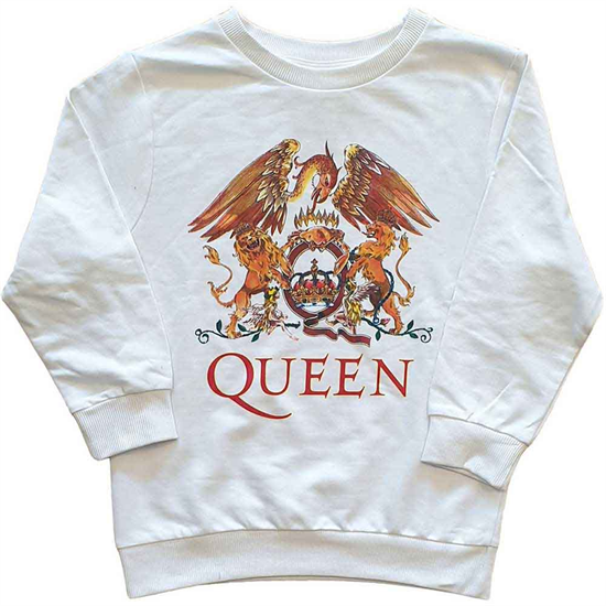 Queen Kids Sweatshirt: Classic Crest (5-6 Years)