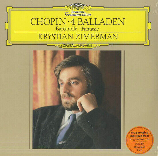 KRYSTIAN ZIMERMAN - CHOPIN: 4 BALLADS BARCAROLLE FANTASIE (Vinyl)