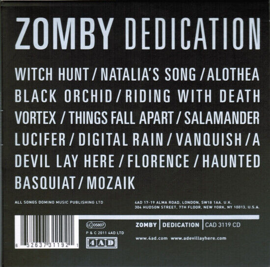 Zomby - Dedication