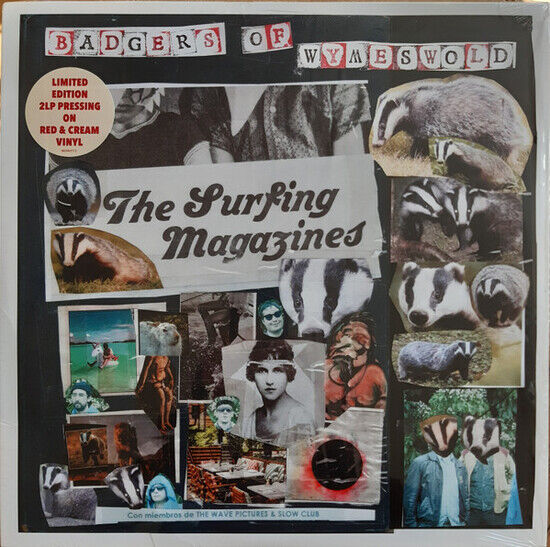 SURFING MAGAZINES - BADGERS OF WYMESWORLD (RED & CREAM VINYL) (Vinyl)