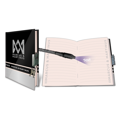 Marcus & Martinus: Dagbog m/Pen Silver