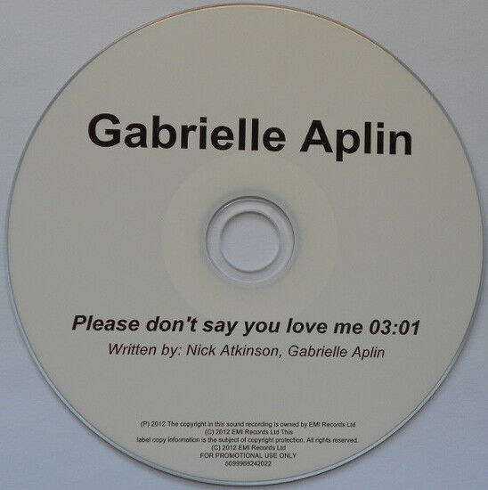 Gabrielle Aplin - Please Don\'t Say You Love Me (CD)