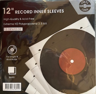 12 TOMMER Innersleeve with Rice Paper (50 Pack)
