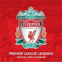 LIVERPOOL FC LEGENDS 2025 SQUARE CALENDAR